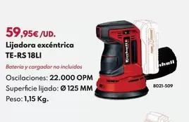 Einhell - Lijadora Excéntrica TE-RS 18LI