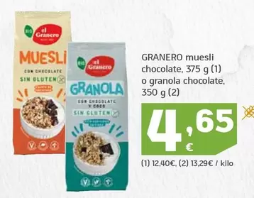 El Granero - Muesli Chocolate