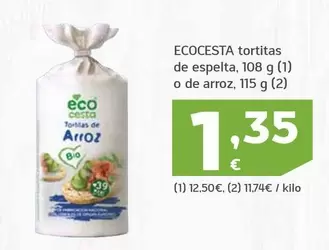 Ecocesta - Tortitas De Espelta, O De Arroz
