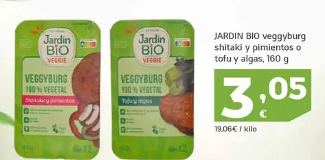 Jardin Bio - Veggyburg Shitak Y Pimientos O Tofu Y Algas