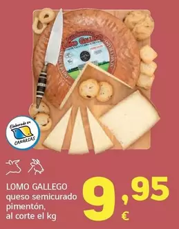 Lomo Gallego - Queso Semicurado Pimenton