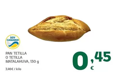 Pan Tetilla O Tetilla Matalahuva