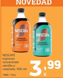 Nescafé - Espresso Concentrate Vainilla O Caramelo