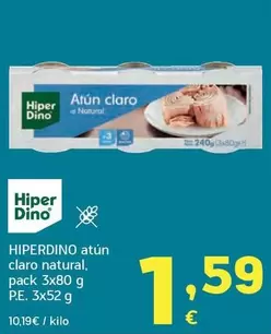 Hiperdino - Atún Claro Natural