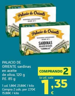 Palacio De Oriente - Sardinas En Aceite De Oliva