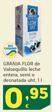 Granja Flor - De Valsequillo Leche Entera, Semi O Desnatada Uht