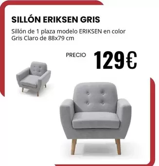 Claro - Sillón Eriksen Gris