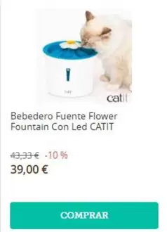Flower - Bebedero Fuente Fountain Con Led