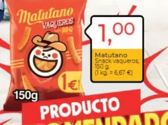Matutano - Snack Vaqueros