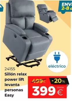 Sillón Relax Power Lift Levanta Personas Easy