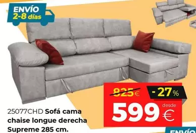 Sofa Cama Chaise Longue Derecha Supreme