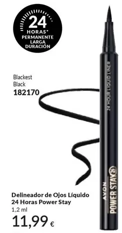 Avon - Delineador De Ojos Líquido 24 Horas Power Stay