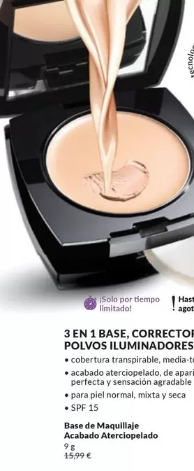 3 En 1 Base, Corrector Y Polvos Iluminadores
