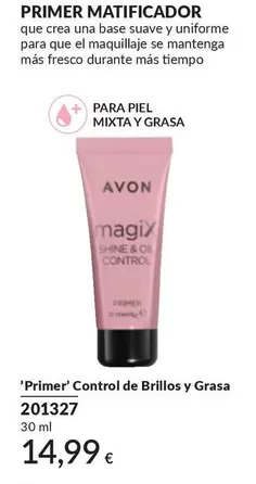 Avon - 'Primer' Control De Brillos Y Grasa