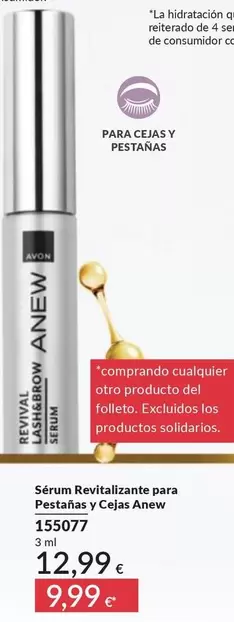 Serum Revitalfante Para Pestanas Y Cèsas Anew