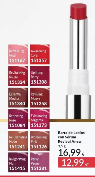 Coral - Barra De Labios Con Scrum Revival Anew