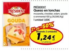 Président - Queso En Lonchas