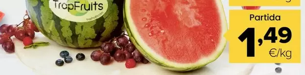 Trop Fruits - Sandía Rayada Partida