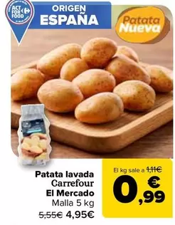 Carrefour El Mercado - Patata Lavada 