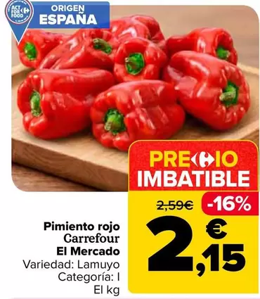 Carrefour El Mercado - Pimiento Rojo