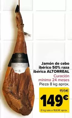 Altorreal - Jamon De Cebo Iberico 50% Raza Iberica 