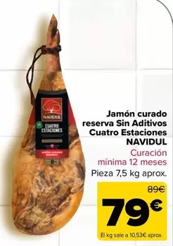 Navidul - Jamon Curado Reserva Sin Aditivos Cuatro Estaciones