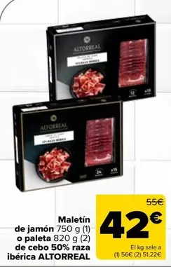 Altorreal - Maletin De Jamon O Paleta De Cebo 50% Raza Iberica