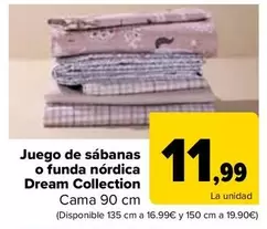 Juego De Sabanas O Funda Nordica Dream Collection