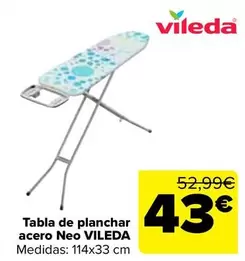 Vileda - Tabla De Planchar Acero Neo