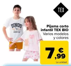 Pijama Corto Infantil Tex Bio