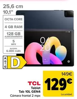 TCL - Tablet Tab 10L Gen4