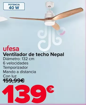 Ufesa - Ventilador De Techo Nepal
