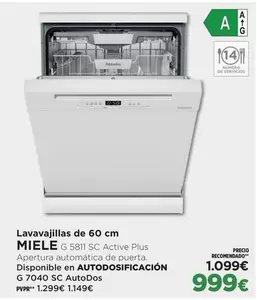 Miele - Lavavajillas De 60 Cm