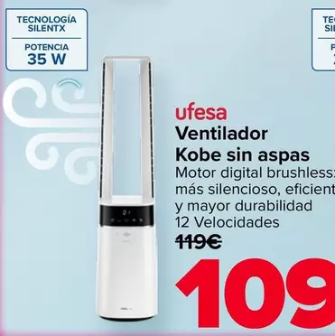 Ufesa - Ventilador Kobe Sin Aspas
