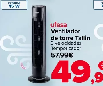 Ufesa - Ventilador De Torre Tallin
