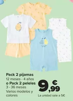Pack 2 Pijamas O Pack 2 Peleles