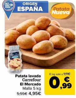 Carrefour El Mercado - Patata Lavada