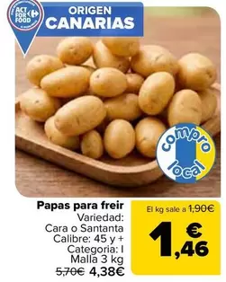 Papas Para Freir