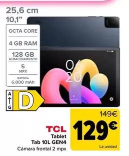 TCL - Tablet Tab 10L Gen4