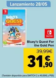Nintendo SWITCH  - Bluey's Quest For The Gold Pen