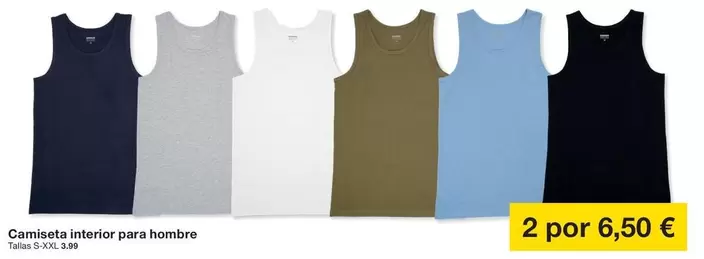Camiseta Interior Para Hombre