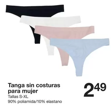 Tanga Sin Costuras Para Mujer