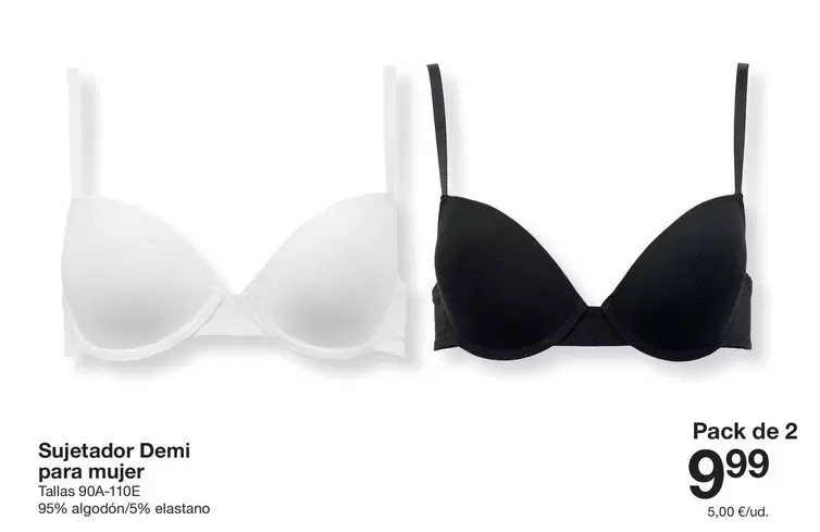Sujetador Demi Para Mujer