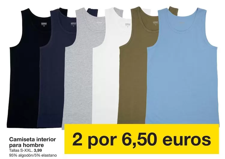 Camiseta Interior Para Hombre