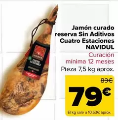 Navidul - Jamon Curado Reserva Sin Aditivos Cuatro Estaciones