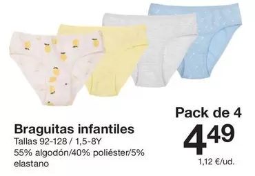 Braguitas Infantiles