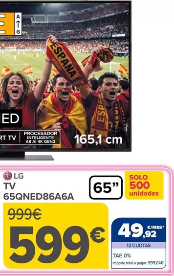 LG - TV 65QNED86A6A