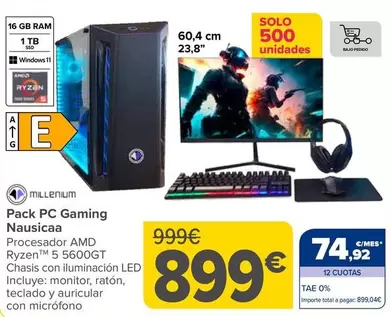 Milenium - Pack PC Gaming Nausicaa