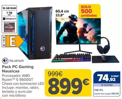 Milenium - Pack PC Gaming Nausicaa