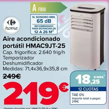 Carrefour Home - Aire Acondicionado Portátil HMAC9JT-25